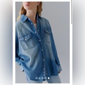 NWT BDG Denim Shirt Size L